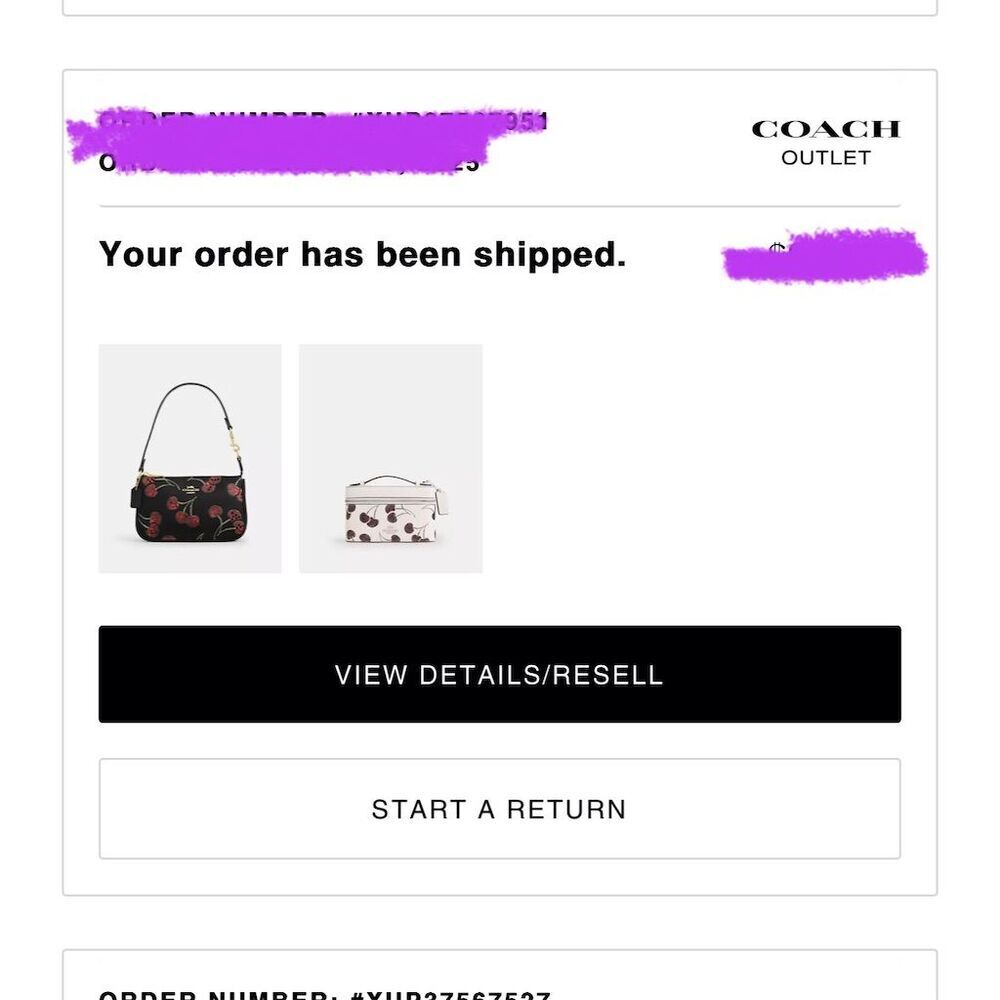COACH Cosmetic & Make up Case w Cherry Print CDC13 AUTHENTIC New Coach Packaged - Picture 11 of 11